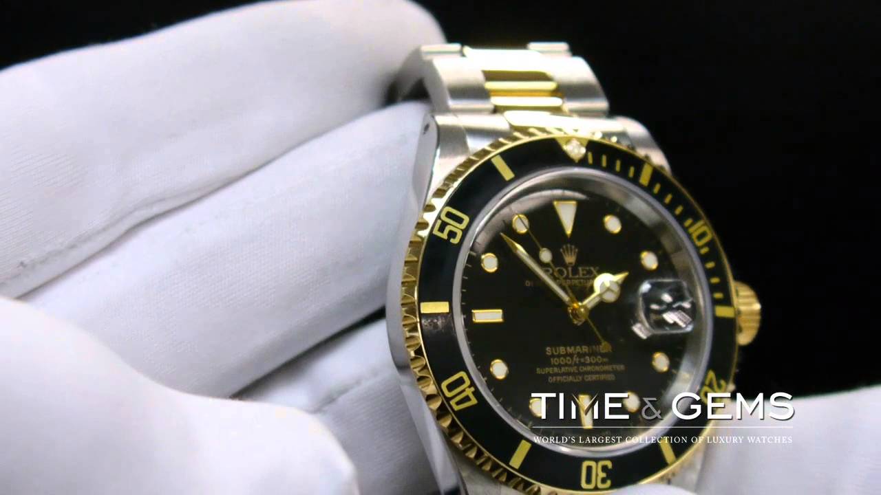 two tone submariner black face