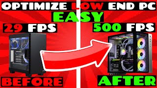 How to optimize your low end pc for gaming