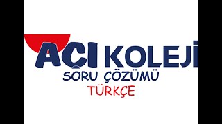 4. SINIF BURSLULUĞA HAZIRLIK DENEME 1 TÜRKÇE SORU ÇÖZÜMÜ