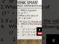 Think Smart exponents and powers CLASS-7 #joyfulmath
