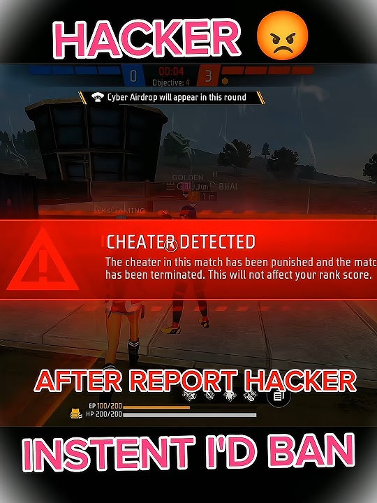 CHEATER 🤬 DETECTED THIS MATCH 🤯💥💥 INSTENT I'D BAN GAYA 🔥 HACKER NOT 🚫 ALLOWED//- GARENA FREE FIRE 🔥
