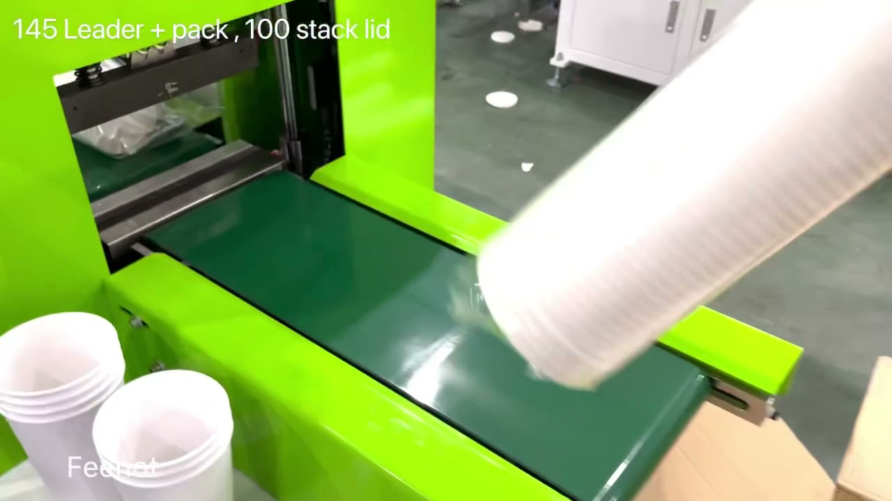 Stackable paper lid cover cap machine online with lid packing machine FeeNoT