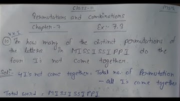 In how many of the distinct permutations of the letters in MISSISSIPPI do the four I