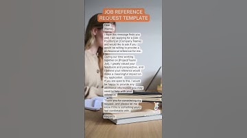 Job reference request template #interview #reference #jobsearch #career #worktips #careertips