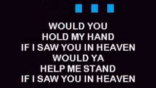 Video thumbnail of "ERIC CLAPTON  TEARS IN HEAVEN KARAOKE .flv"