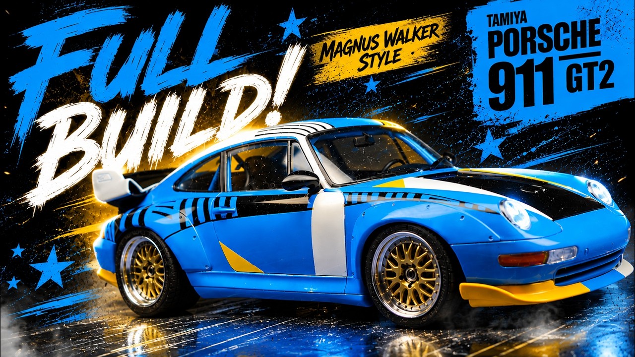 Tamiya Porsche 911 GT2 993 Art Car – Full Build in Magnus Walker