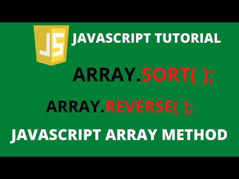 How to Sort & Reverse An Array In JavaScript  in Urdu/Hindi