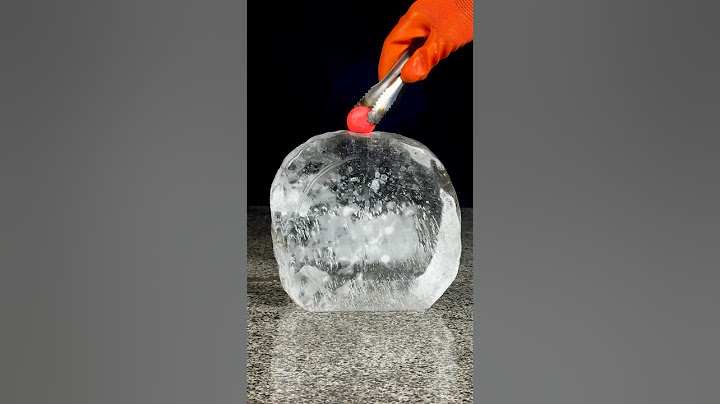 Hot glowing metal ball vs ice 🧊😱 #satisfying #asmr #fyp