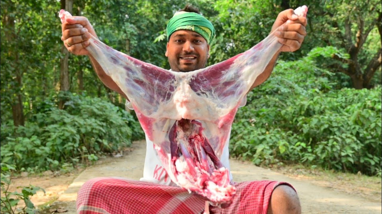 Bengali style Mutton Curry Recipe || Mutton recipe cooking for village poor people