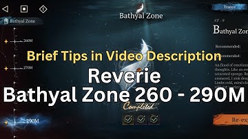 260 - 290 M Reverie Bathyal Zone - Reverse 1999