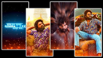 Pushpa Movie New Attitude Status Editing Kinemaster Trending Allu Arjun Attitude Video Editing 2022