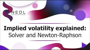 Implied volatility explained: Solver and Newton-Raphson (Excel)