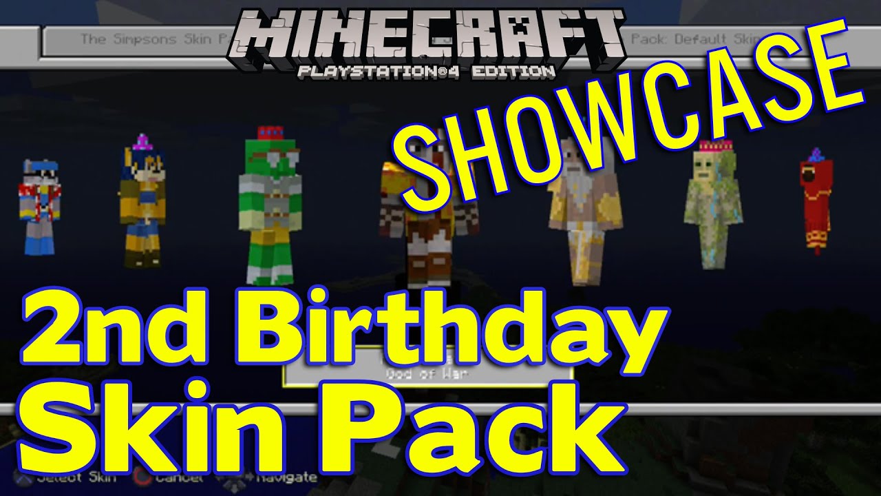 Minecraft: 1st-4th Birthday Skin Packs (PS4/PS3/PS Vita) Free