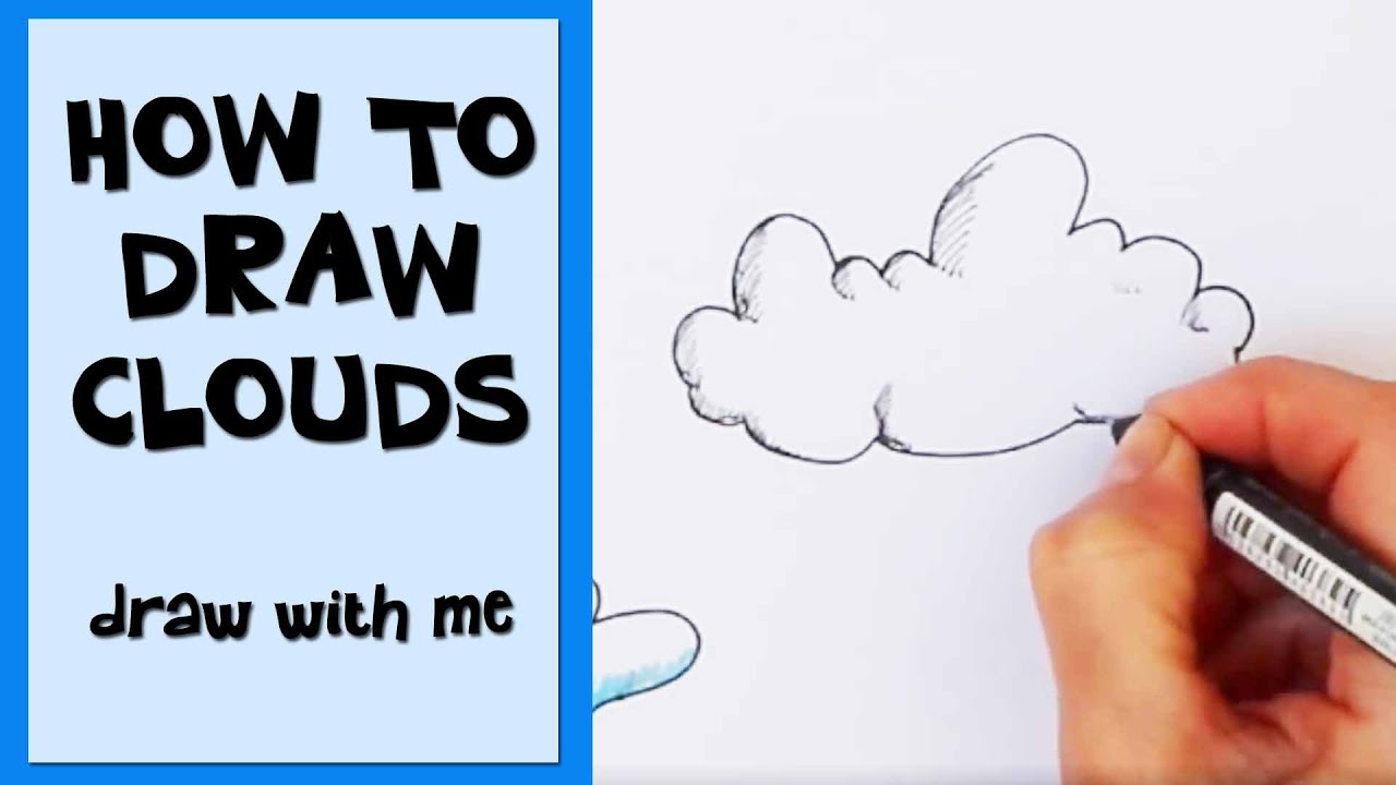 how to draw realistic clouds