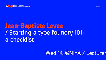 Starting a type foundry 101: a checklist