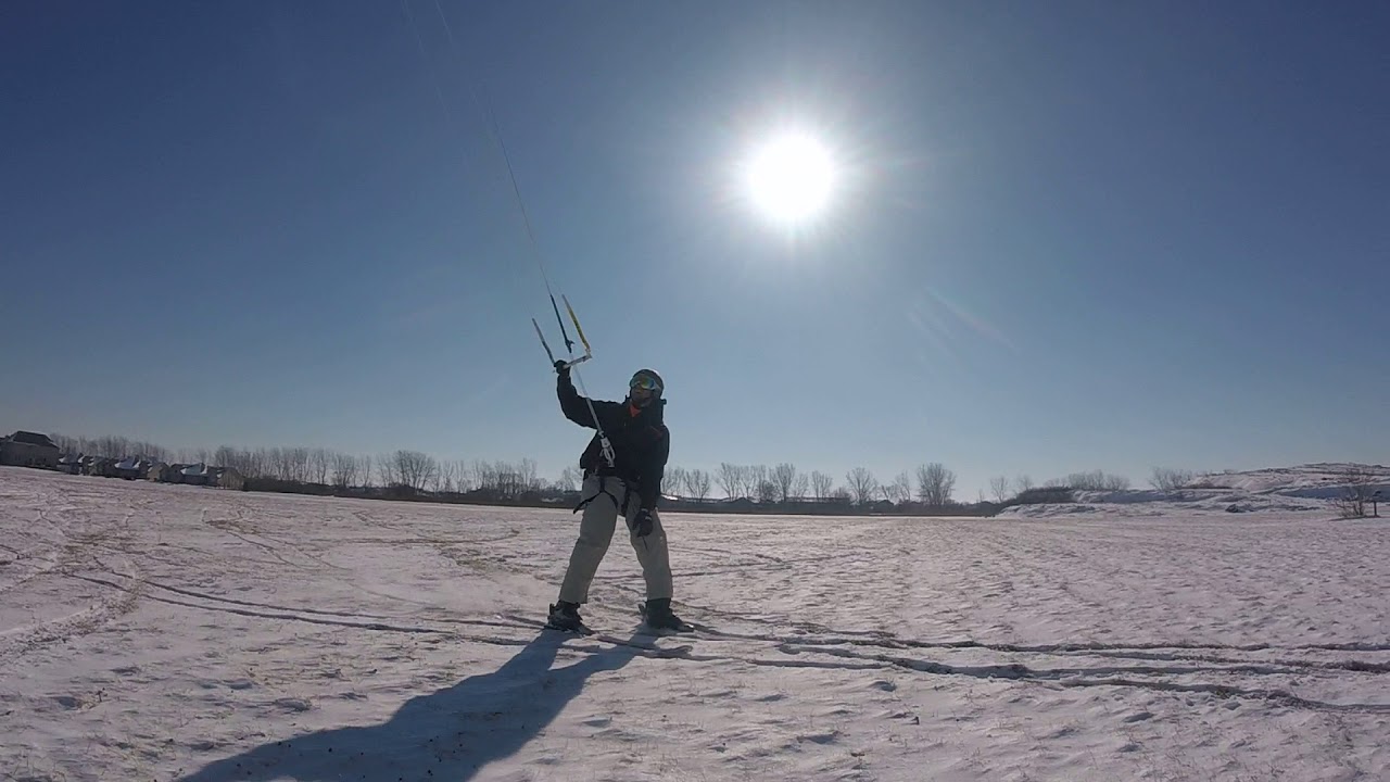 Snow Kiting Turn Practice
