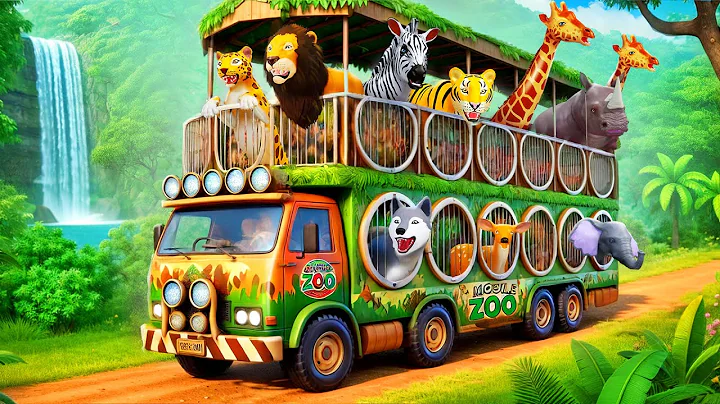 ZOO Truck | Wild Animals Transport Truck Mission 🚜🐄🔥 🦁🐮 | Farm Friends Save the Day! thumbnail