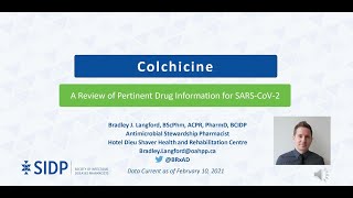 Colchicine: Evidence-Based Health Information Related to COVID-19