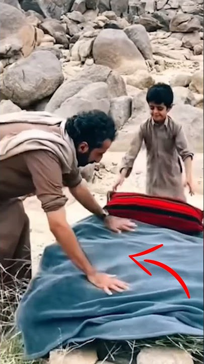 Beginilah Cara Unik Orang Arab Badui Membuat Tempat Tidur Untuk Anak Nya #shorts #youtubeshorts