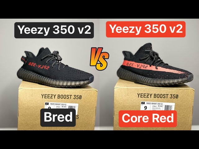 Yeezy Boost 350 V2 - Bred & Core Red - YouTube