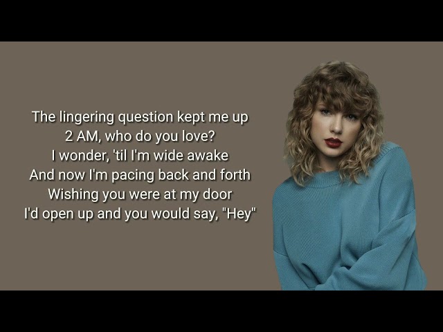 Taylor Swift - Enchanted (lyrics) class=