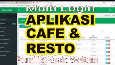 Aplikasi Manajemen Cafe & Resto