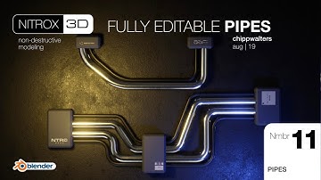 Blender NITROX3D 11: Editable Pipes