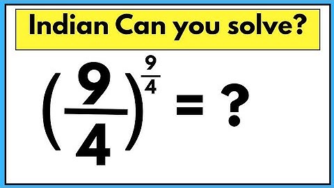Indian Can you solve this? || Nice Maths Olympiad Exponential Simplification Problem Question || 