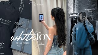 TRY-ON haul x White Fox Boutique | outfit inspo 🫧