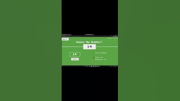 Guess the number using HTML CSS JAVASCRIPT #shorts