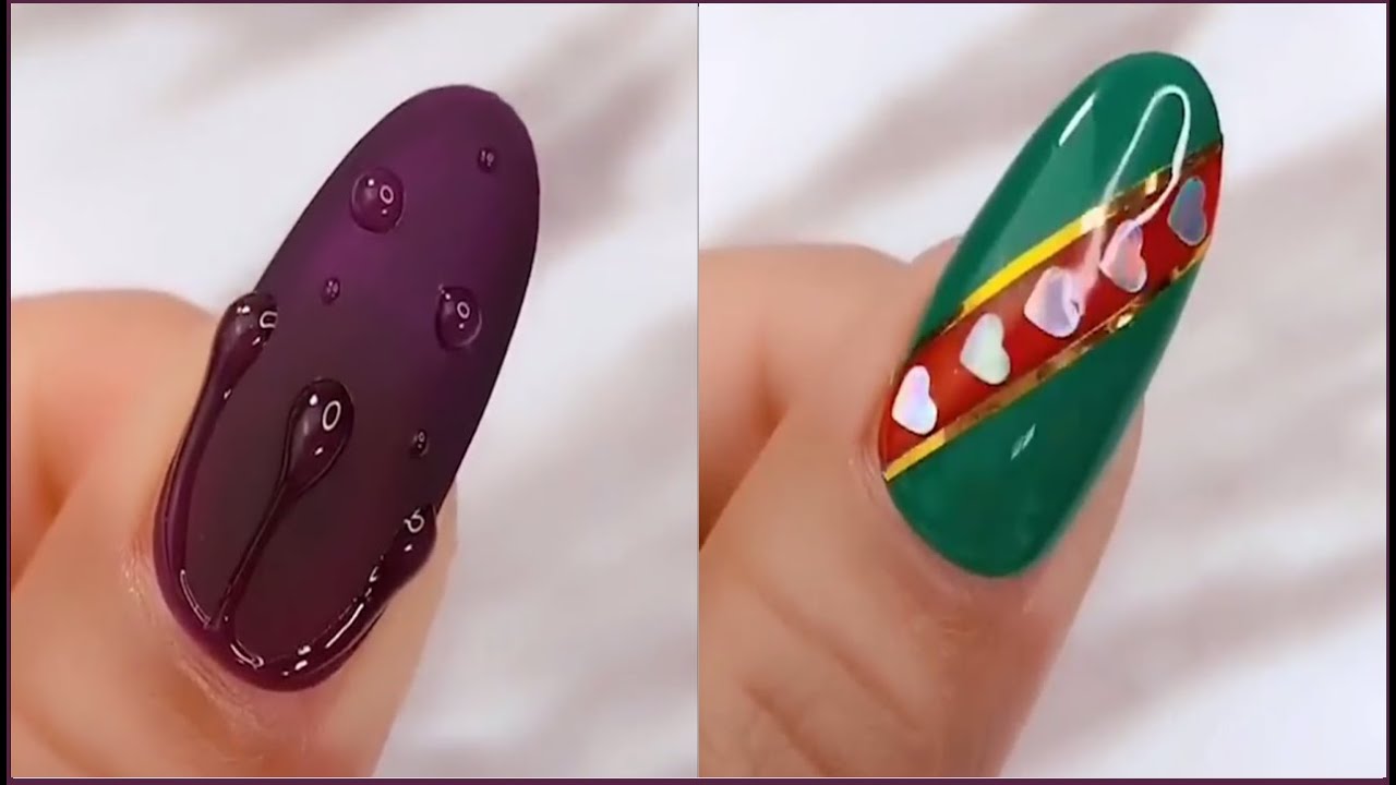 4. Quick Two-Color Nail Design - wide 7