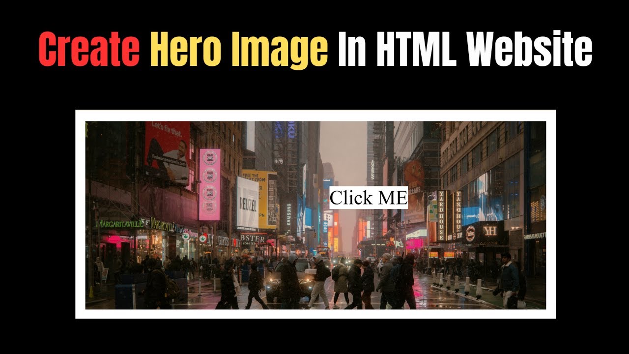 🚀 Create a Stunning Hero Image with HTML & CSS | Make Your Website ...