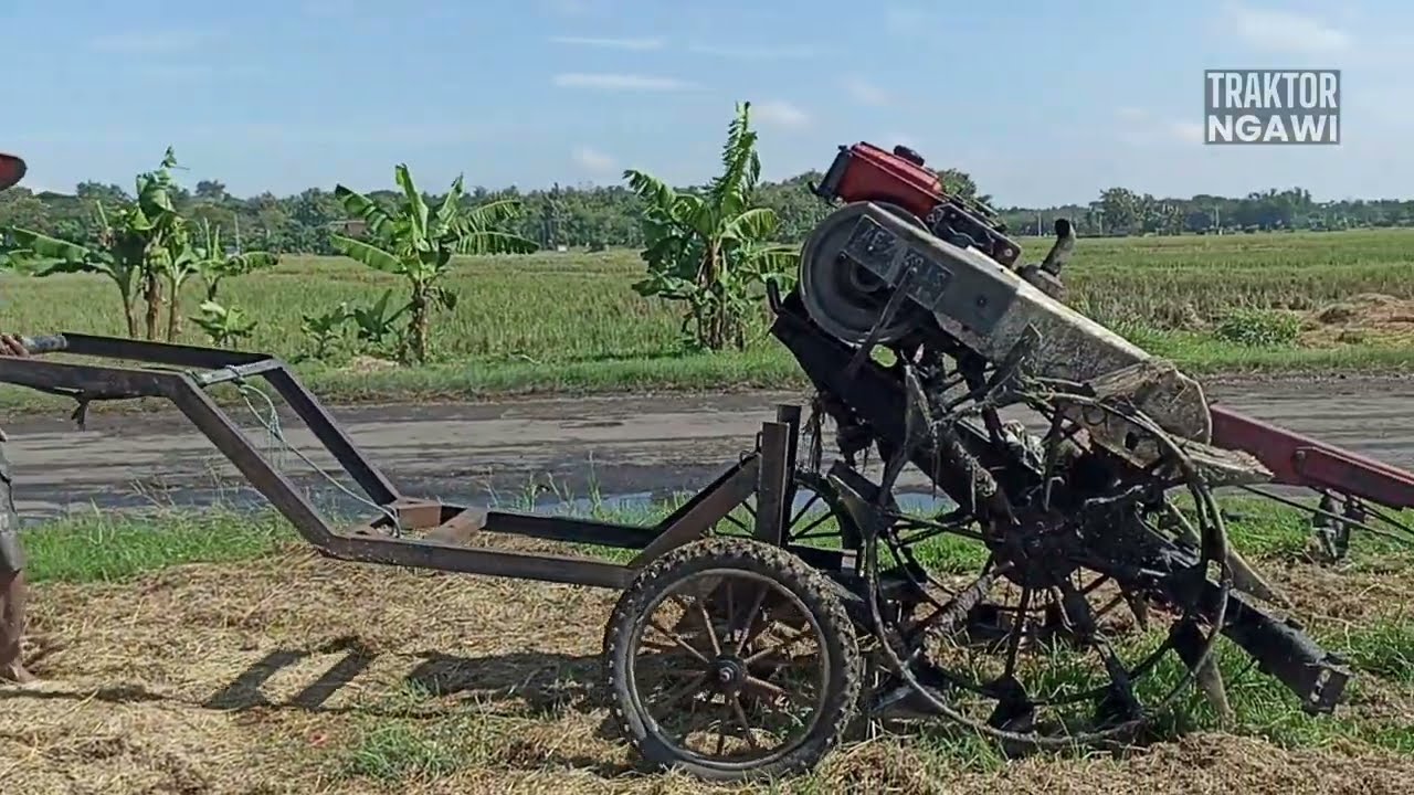 Traktor Sawah Naik Gerobak Modif