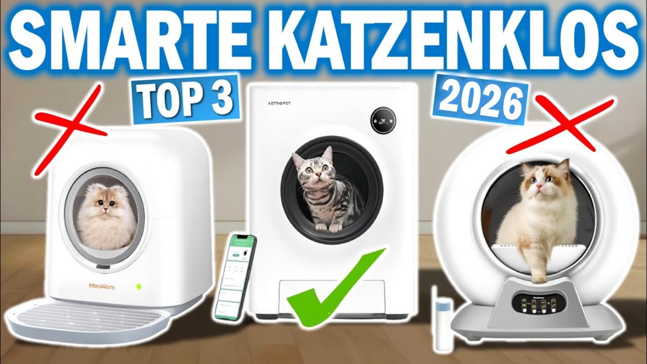 Top 3 SMARTE KATZENTOILETTEN 2026 im Vergleich!  | Beste Selbstreinigende  Katzentoiletten