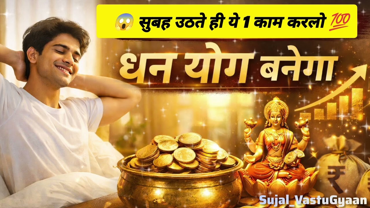 गरीब हटाने का सुबह का सबसे बडा रहस्य | धन योग कैसे बनता है | Sujal VastuGyaan ✅😱