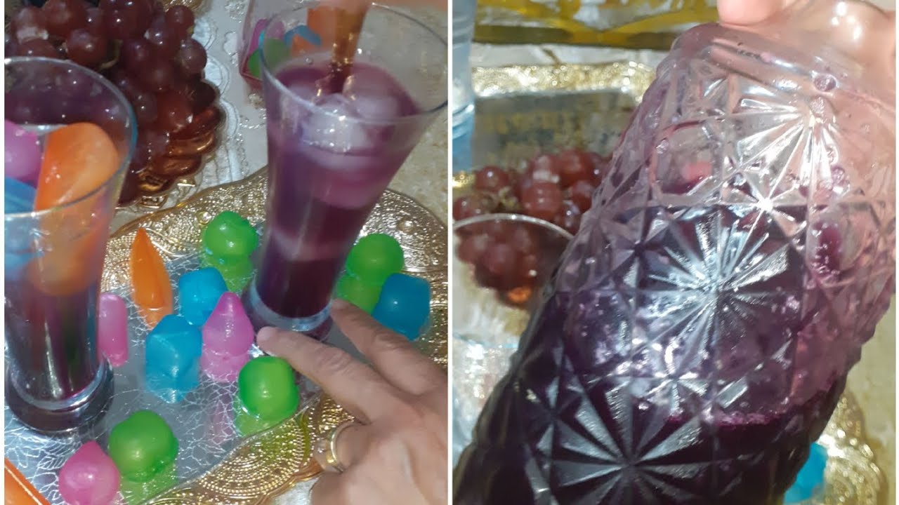 مركز عصير العنب من المشروبات المنعشة متل المحلات بلونه الطبيعي البنفسجي ❤❤🇩🇿🇩🇿