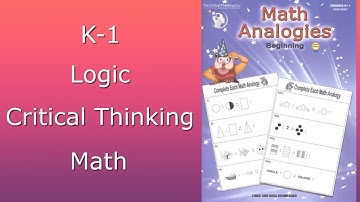 Math Analogies Beginner Level Critical Thinking Company Flip-Through! See Inside!