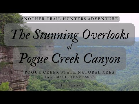 Pogue Creek Canyon Trail to Mesa Overlook. Pogue Creek State Natural Area. Pall Mall, Tennessee