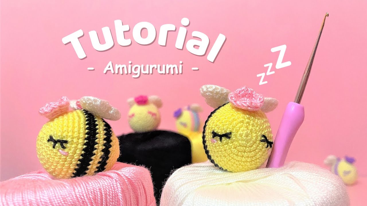 Hagamos una abeja reina dormilona 👑🐝💤 | Amigurumi paso a paso