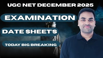 🚀TODAY BIG BREAKING :- UGC NET 2025 EXAMINATION DATE SHEET || UGC NET EXAM 2025 DATE SHEET