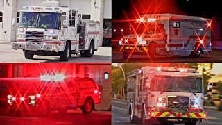 Mesa Fire/Medical Dept. Units Responding to Various Calls on a Busy Friday Evening 