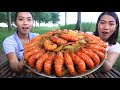 Amazing cooking shrimp curry with peanut and bread recipe - Amazing cooking shrimp recipe