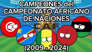 CAMPEONES del CAMPEONATO AFRICANO DE NACIONES (2009 - 2024)| MR. COUNTRY FOOTBALL