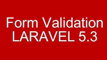 Laravel 5.3 Tutorial Form Validation with Bootstrap based error design