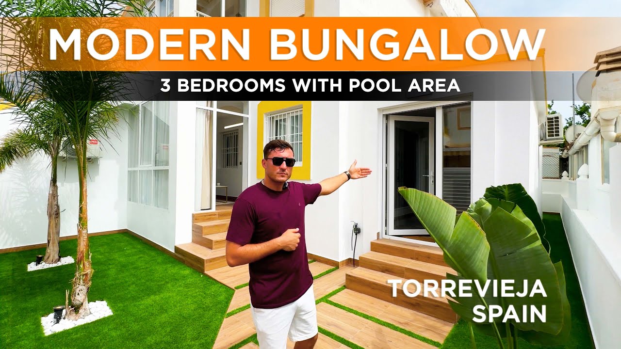 Bungalow in Spain 🌊🌴Buy an apartment in Torrevieja with 3 bedrooms and pool area