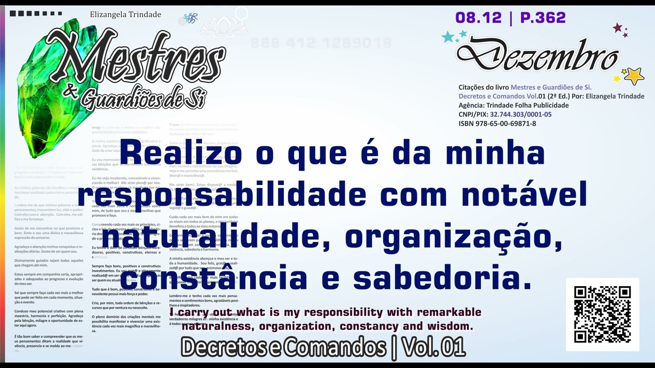 Mestres e Guardiões de Si. Decretos e Comandos Vol.01 CAPÍTULO 12 Autodesenvolvimento ∞ DEZEMBRO