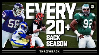 EVERY 20+ Sack Season in NFL History