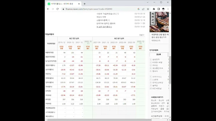 050090비케이홀딩스 주가 전망 및 차트 분석