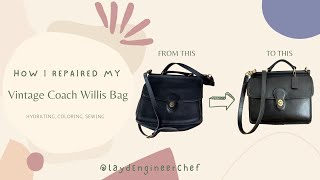 How I Repaired My Vintage Coach Willis Bag (Following @classicswithaquirk 