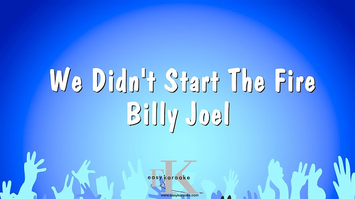We Didn't Start the Fire Karaoke version - Karaoke performance video thumbnail